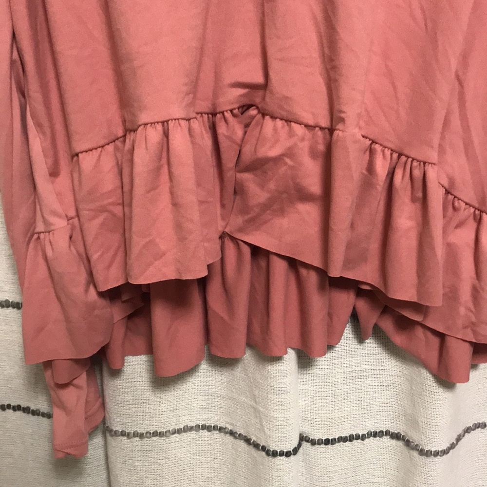 Rose Pink Ruffle Top - Picture 3 of 3